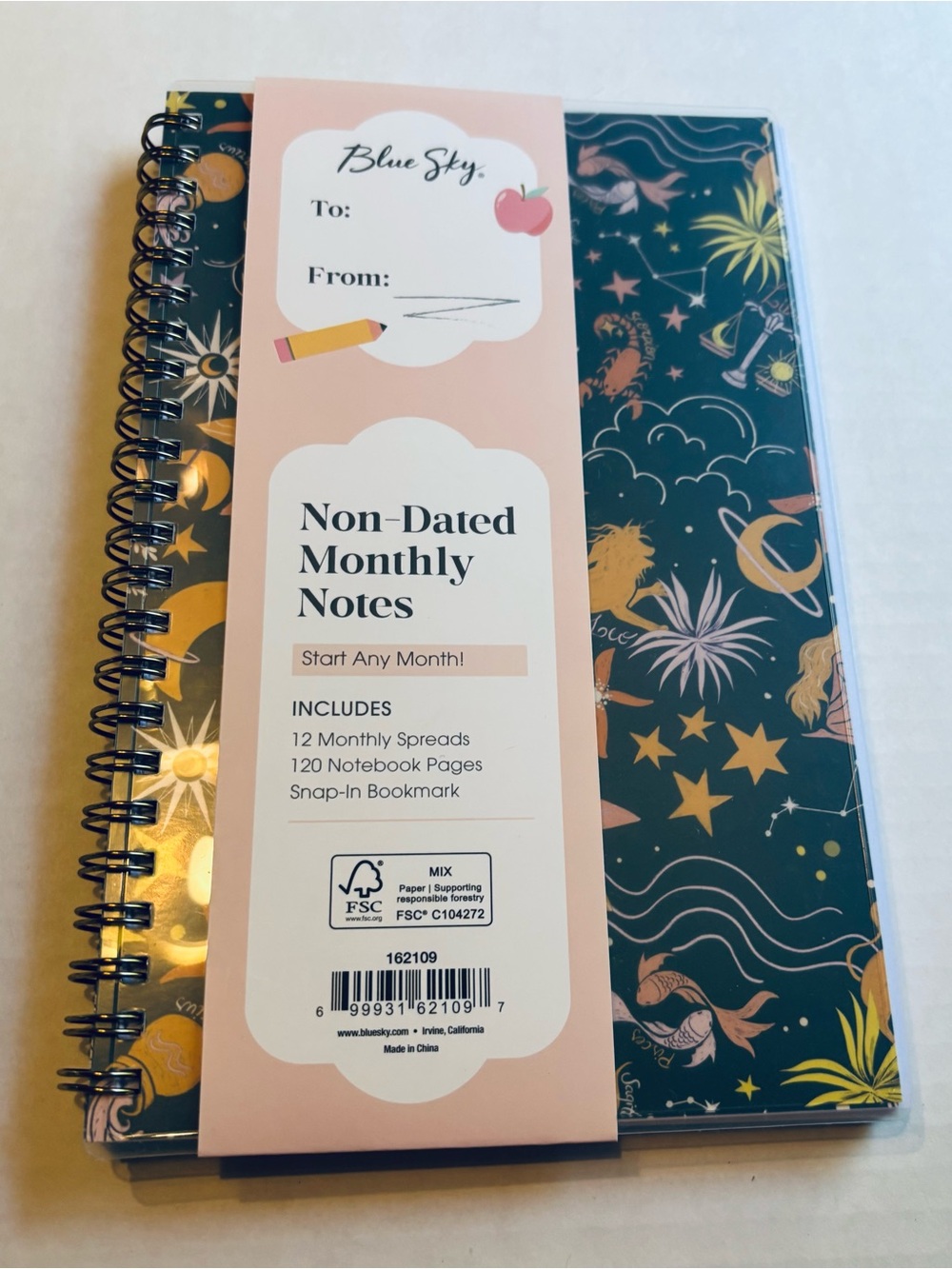 Blue Sky Undated Planner Notebook